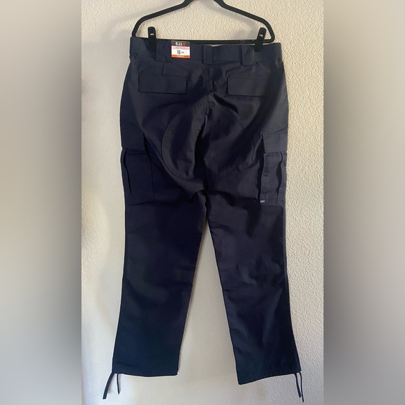 511 Tactical Ripstop TDU Pant Women 16L Navy Straight Parachute Hem Teflon NWT - Picture 2 of 7